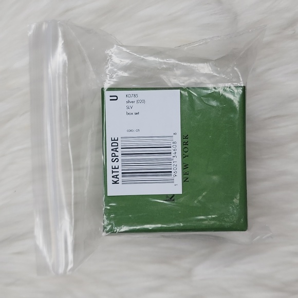 Kate Spade Spot The Spade Box Set of 2 Slider Bracelets Silver / Clear - Picture 6 of 16